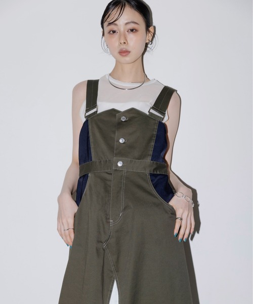 Eimee Law ジャンパースカート リメイク風ミリタリージャンスカ