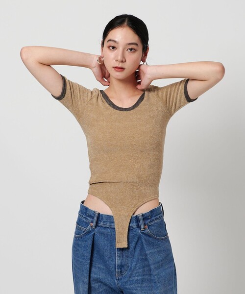 tシャツ 「provoke」パイル ボディスーツ レディース