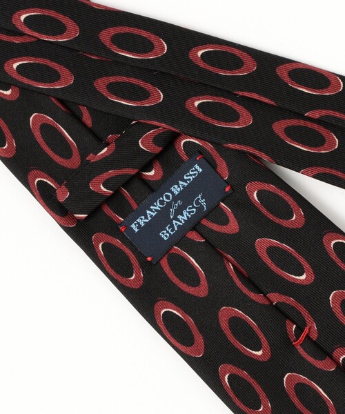 BEAMS F（ビームスF） ネクタイ FRANCO BASSI / シルク プリント