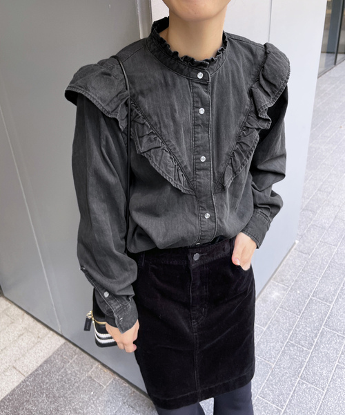 「Spick & Span」 長袖ブラウス FREE ブラック レディース Spick＆Span 「Spick & Span」 長袖ブラウス FREE ブラック