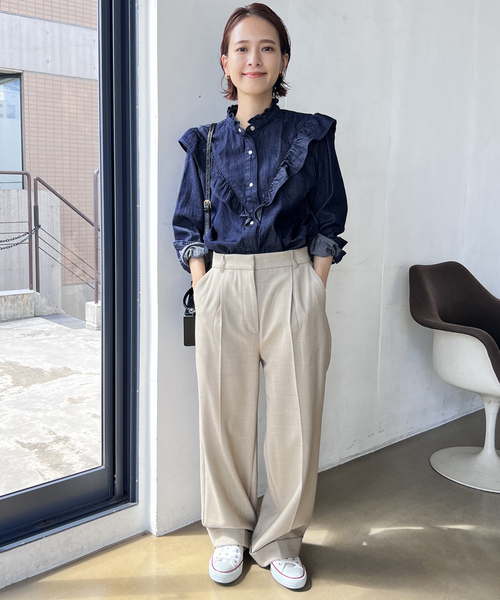 「Spick & Span」 長袖ブラウス FREE ブラック レディース Spick＆Span 「Spick & Span」 長袖ブラウス FREE ブラック