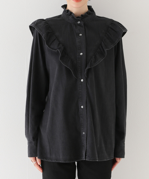 Spick＆Span 「Spick & Span」 長袖ブラウス FREE ブラック