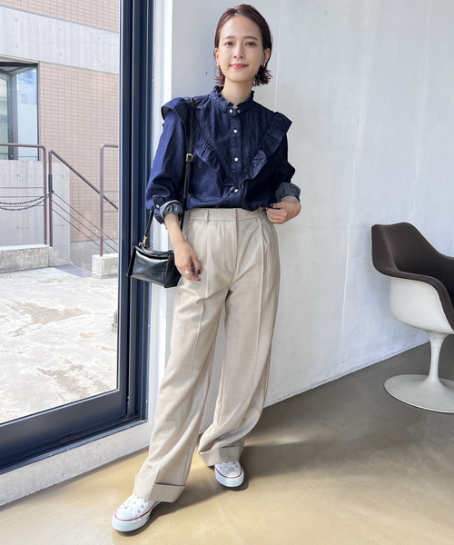 Spick＆Span 「Spick & Span」 長袖ブラウス FREE ブラック
