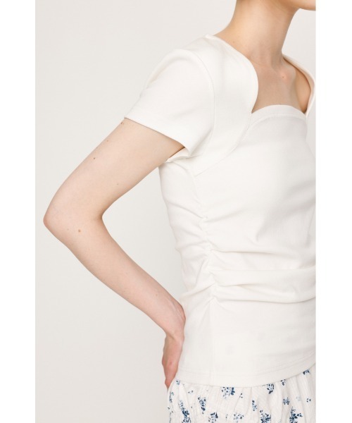 SLY tシャツ SQUARE NECK CUT TOPS スクエアネック カット