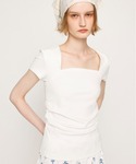 tシャツ 半袖 SQUARE NECK CUT...の詳細画像1