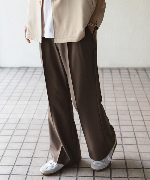 SENSE OF PLACE by URBAN RESEARCH パンツ ドレープフレアスラックス