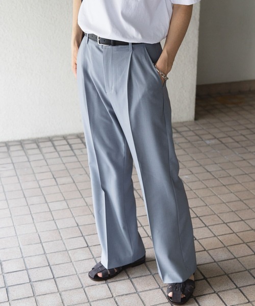 SENSE OF PLACE by URBAN RESEARCH パンツ ドレープフレアスラックス