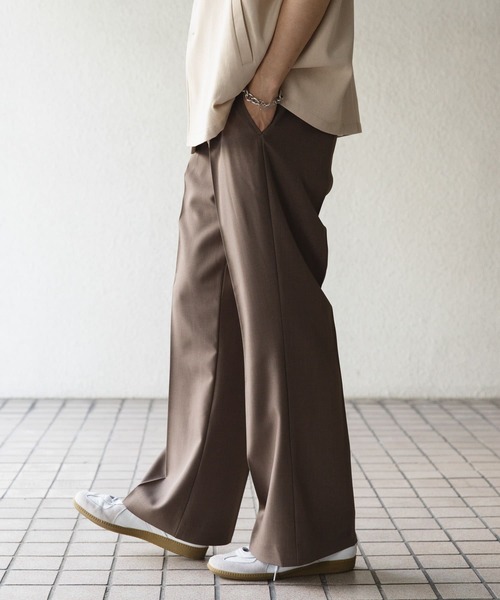 SENSE OF PLACE by URBAN RESEARCH パンツ ドレープフレアスラックス