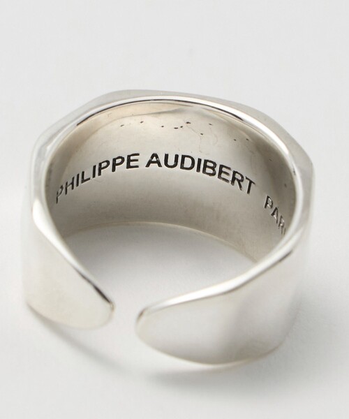 【Philippe Audibert】ADDISON 幅広 シルバー メタル リング ♪ Philippe Audibert フィリップオーディベール ADDISON シルバー