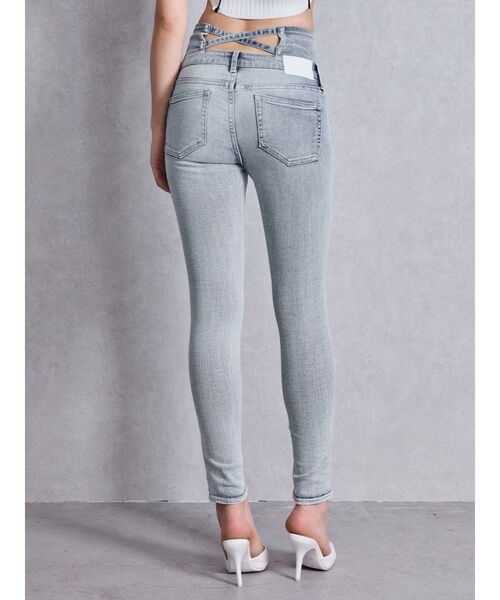 デニム・ジーパン DONDUP Woman Jeans Mouse Grey DP776DF0277DHV6 900 GYDA ジーンズ デニム デニムパンツ ハイウエストウエストクロス