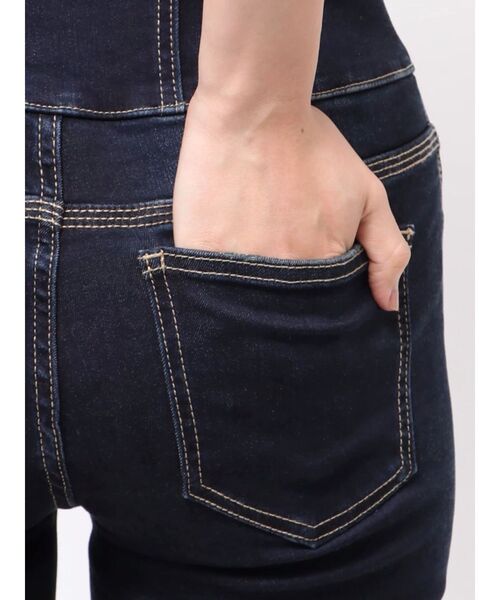 【PAMEO POSE】レースアップ ハイウエスト デニムパンツ黒 【SALE】 EMODA ジーンズ デニム デニムパンツ ハングレースアップハイ
