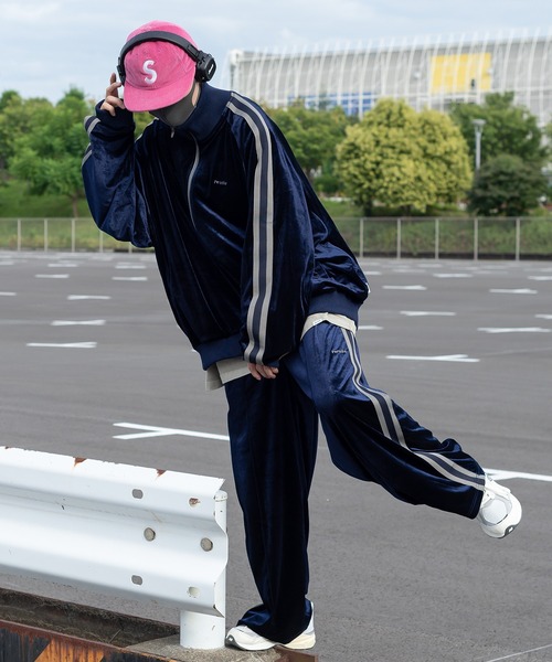 Perushu ジップアップブルゾン LARGE グリーン メンズ : ZOZOTOWN