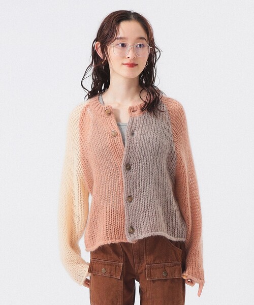 即完　美品　beams モヘアカーディガン BEAMS PLUS（ビームス プラス）Cardigan Stretch Mohair