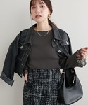 ニット セーター 前後2WAY袖口レースリブニ...の詳細画像5
