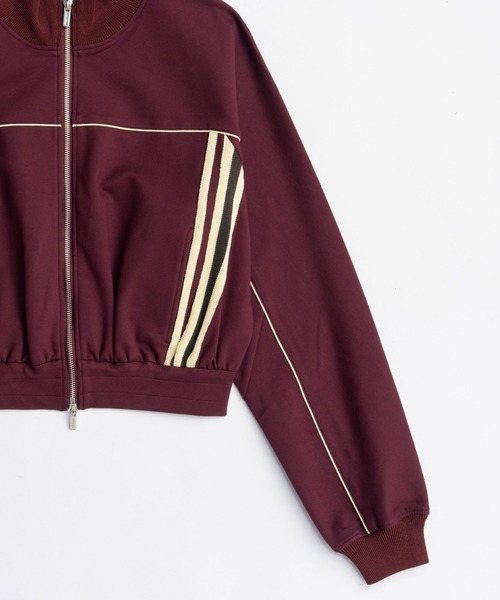 MAISON SPECIAL ジャージ Front Zip High Neck Jersey Tops