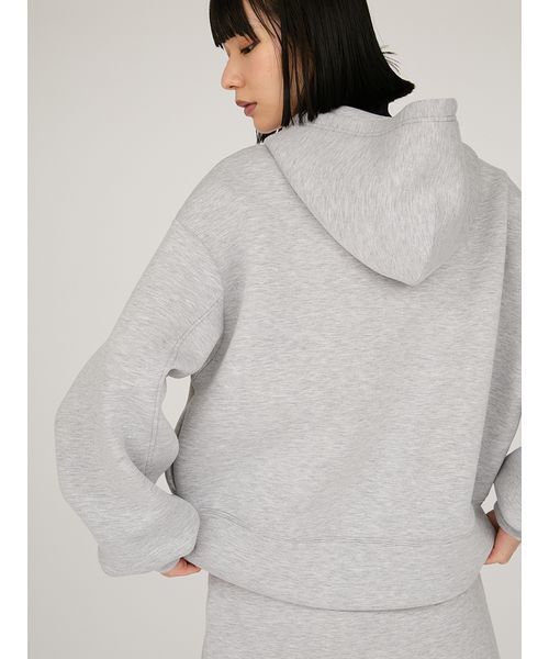 emmi パーカー emmiロゴジップアップダンボールフーディ レディース