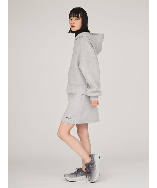 emmi パーカー emmiロゴジップアップダンボールフーディ レディース