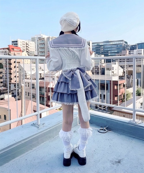 Ank Rouge（アンクルージュ） ブラウス シャツ ネコのJK制服TOPS 