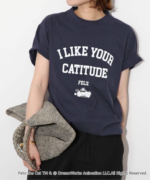 tシャツ 「WEB限定/追加4」BALMYDAYS / バルミーデイズ SLOBE別注 FELIX TEE レディース | BALMYDAY'S