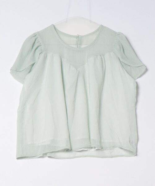 「visage」 半袖ブラウス FREE ライトグリーン レディース_画像5