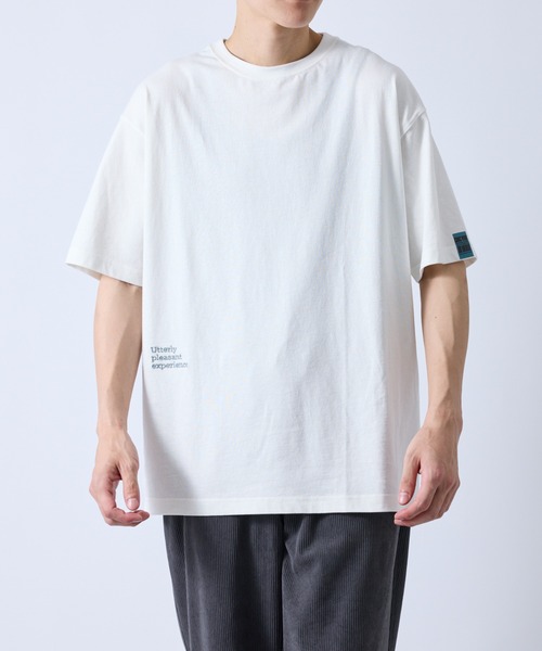 LE CERCLE par rope' tシャツ 2ポイントロゴ刺繍Tシャツ メンズ