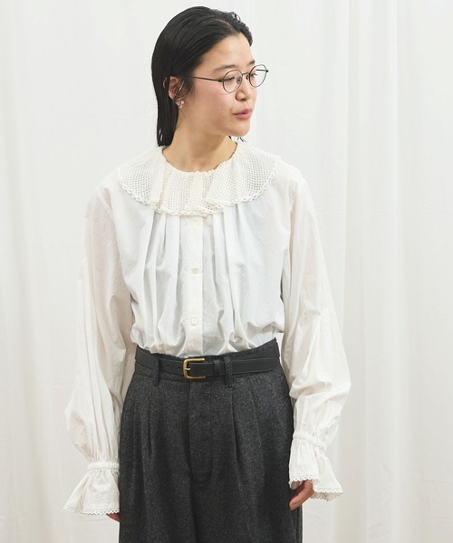 トップス figlondon Kitty blouse fig London（フィグロンドン） ブラウス シャツ Kitty blouse