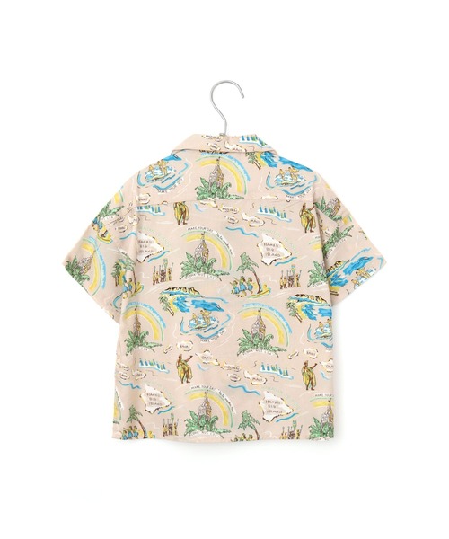 「MAKE YOUR DAY」 半袖シャツ M ベージュ メンズ_画像2