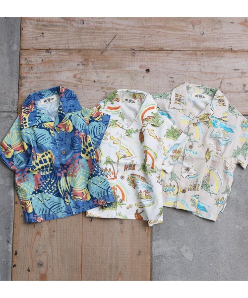 「MAKE YOUR DAY」 半袖シャツ M ベージュ メンズ_画像7