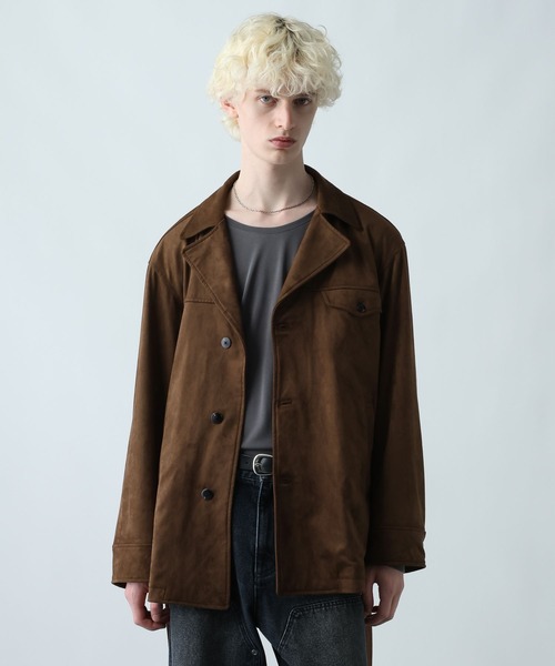 HARE（ハレ） ミリタリージャケット モッズコート フェイクスウェード