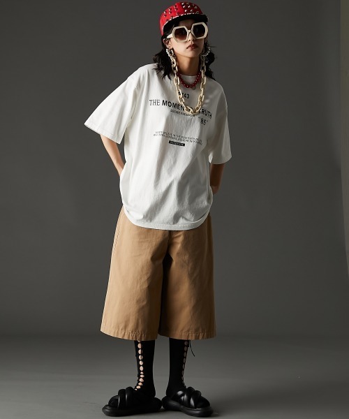 「GEVS.」 半袖Tシャツ 3L オフホワイト レディース_画像8