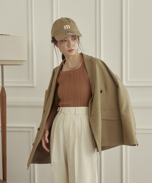 「moi tytto」 ノースリーブニット FREE ナチュラル レディース_画像7