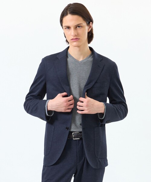 マッキントッシュ フィロソフィー テーラードジャケット ストレッチ 紺 洗える MACKINTOSH PHILOSOPHY（マッキントッシュフィロソフィー） ジャケット