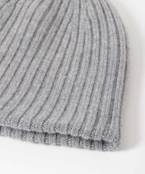 帽子 ASAUCE MELER 別注】＜ASAUCE MELER for conte＞カシミヤ リブ ニットキャップ