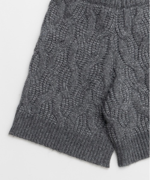 MAISON SPECIAL（メゾンスペシャル） パンツ Cable Knit Shorts