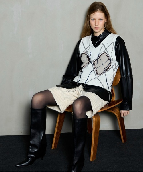 MAISON SPECIAL（メゾンスペシャル） パンツ Cable Knit Shorts