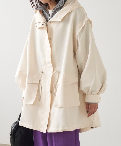 「Chaco closet」 マウンテンパーカー FREE アイボリー レディース_画像7