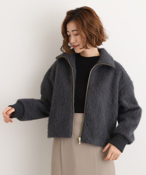 grove（グローブ） ブルゾン アウター ふんわりと包み込む、リュクスな