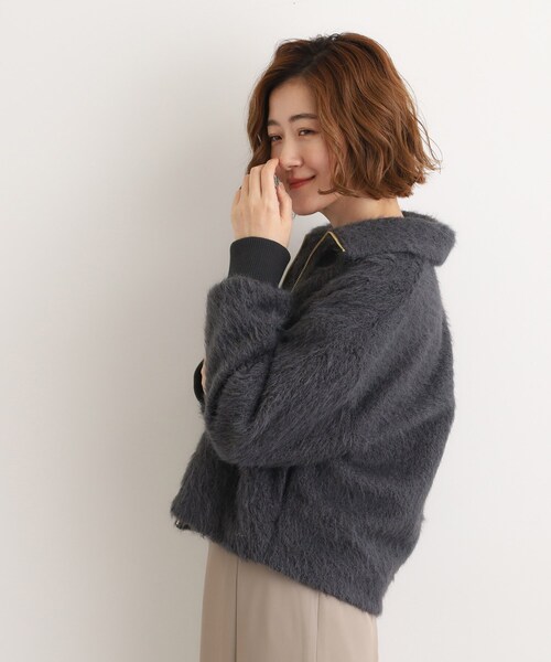 grove（グローブ） ブルゾン アウター ふんわりと包み込む、リュクスな