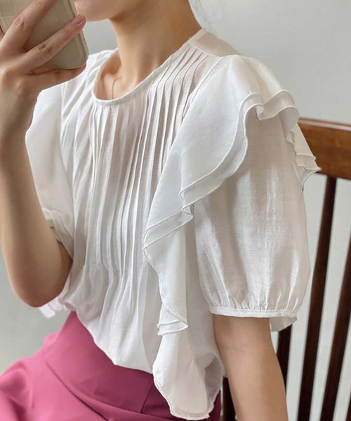 「Girly Doll」 「Doula Doula」半袖ブラウス F パープル レディース_画像6