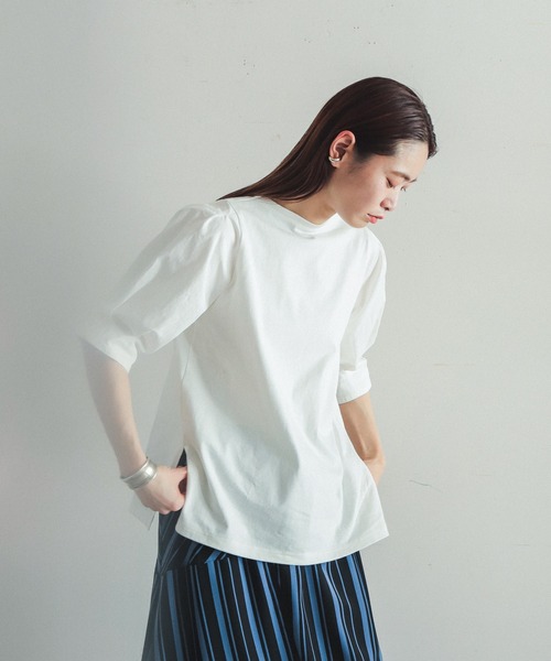 「FIL DE FER」 7分袖カットソー FREE グレー レディース_画像10