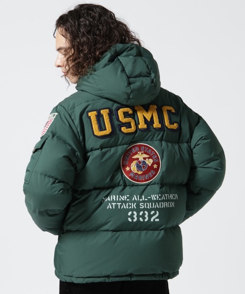 AVIREX（アヴィレックス） ダウンジャケット - グリーン メンズ