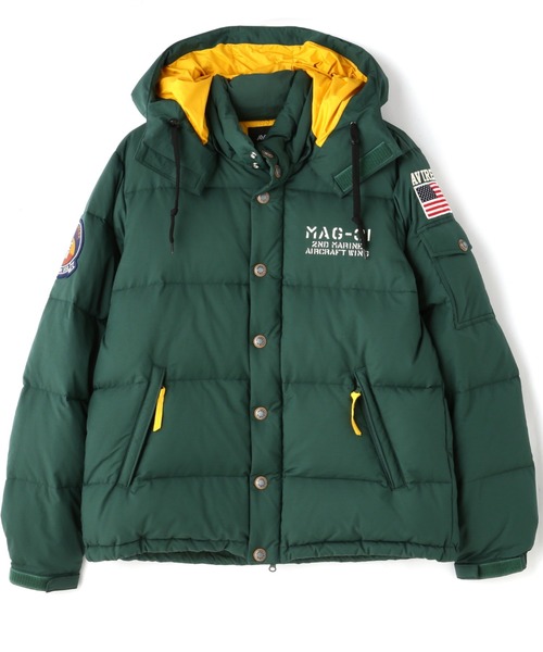 AVIREX（アヴィレックス） ダウンジャケット - グリーン メンズ