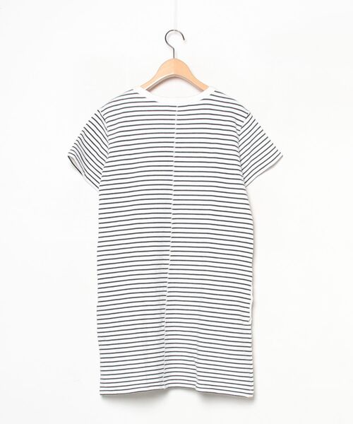 「rag & bone」 ボーダー柄半袖ワンピース S ホワイト レディース_画像2