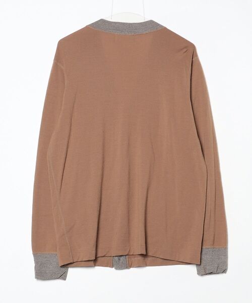 「BLUE WORK」 カーディガン L ベージュ メンズ_画像2