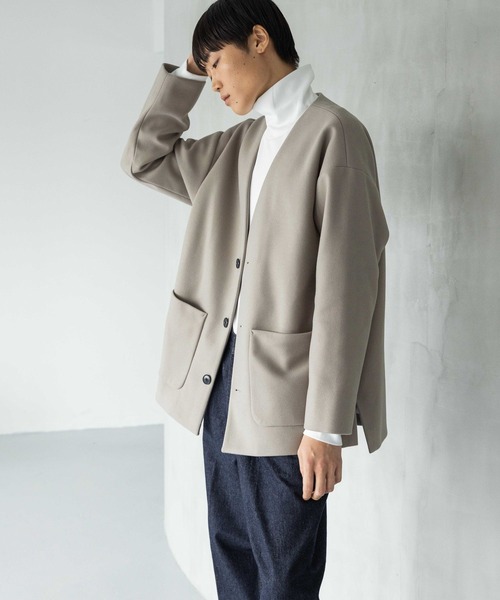 【新品タグ付】LOWRYS FARM アイボリー　コート　ローリーズファーム LOWRYS FARM（ローリーズファーム） コート LARGE アイボリー メンズ