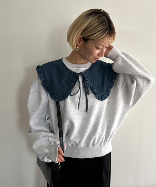 Kotoe（コトエ） つけ襟 付け襟 デニム付け襟 フリル : ZOZOTOWN Yahoo