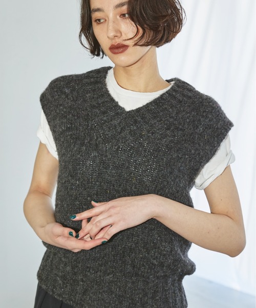 【24AW】todayful ニット ベスト 24AW】todayful ニット ベスト - メルカリ