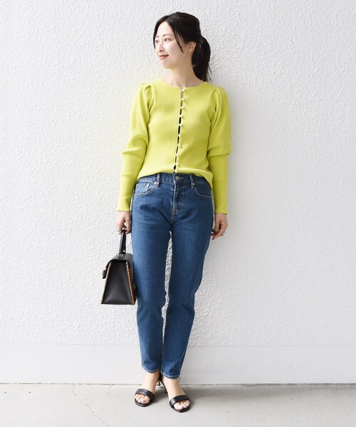 「SHIPS」 デニムパンツ X-SMALL コバルトブルー レディース_画像8