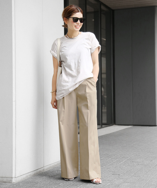 Deuxieme Classe L'Appartement チノワイドパン36 Deuxieme Classe（ドゥーズィエムクラス） チノパンツ 36 ベージュ