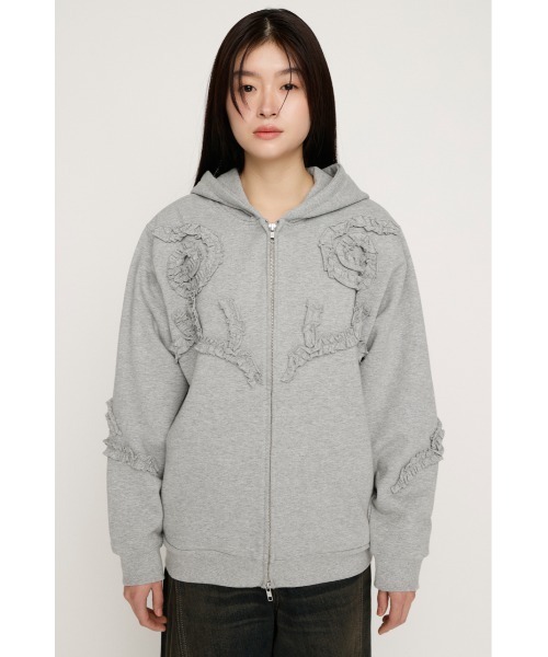 【完売品】新品未使用 SLY FRONT ZIP FRILL トップス　パーカー SLY | FRONT ZIP FRILL トップス (その他トップス ) |SHEL'TTER WEBSTORE